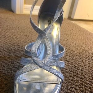 Sparkly strapped heels